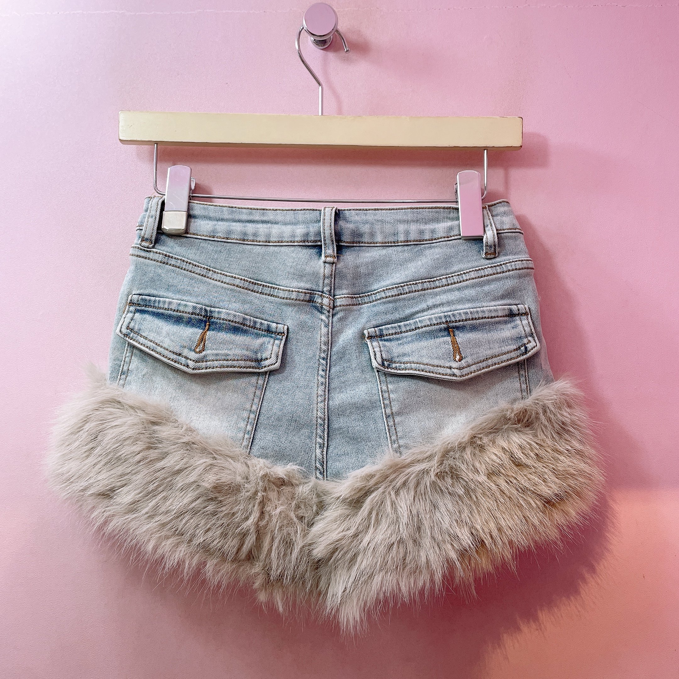 ファーデニムショートパンツ | Romantic Standard ロマンティック