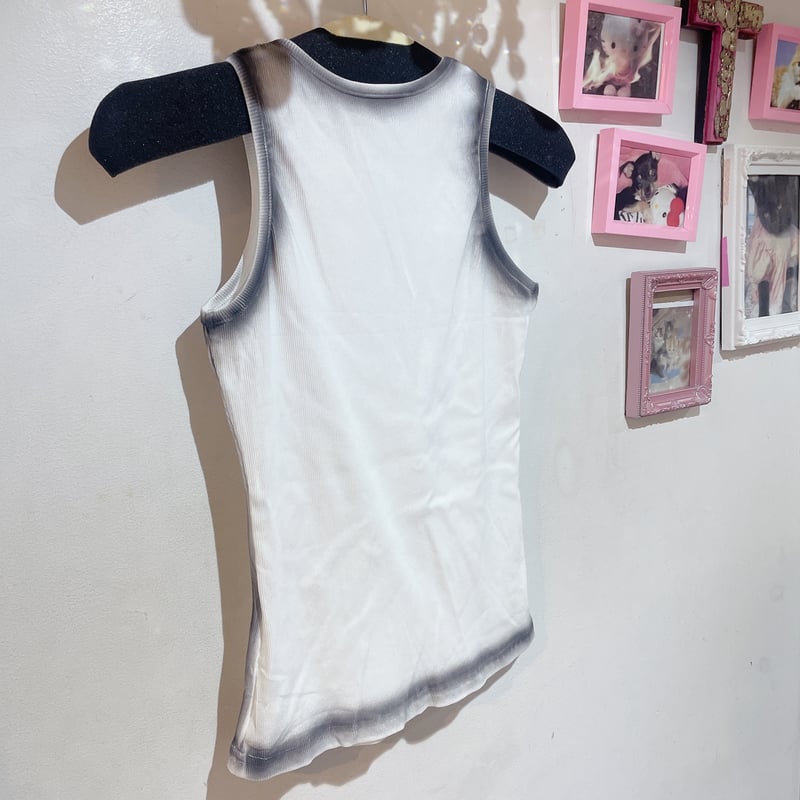 45R 刺繍のタンクトップ スパムライダー刺繍 タンクトップ グレー | Mightysurfclub