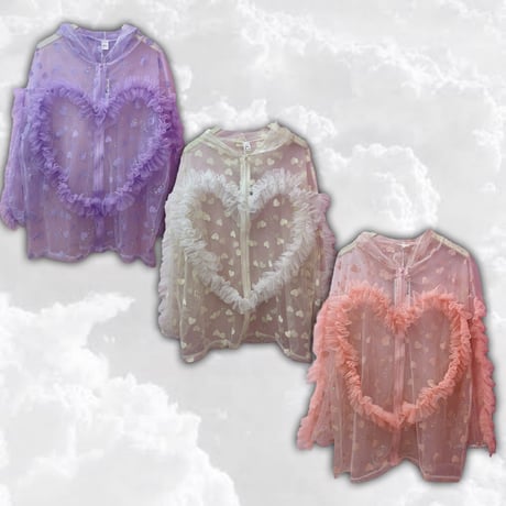 フリル♡ラブリーシアーフーディー