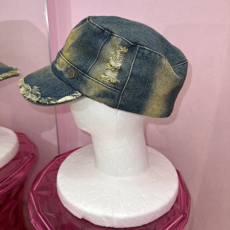 デニムスクエアキャップ