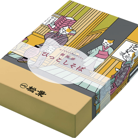 ねこ箱 にしんそば2人前セット(濃縮つゆ)