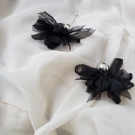 black chiffon