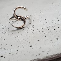 cross silver ring