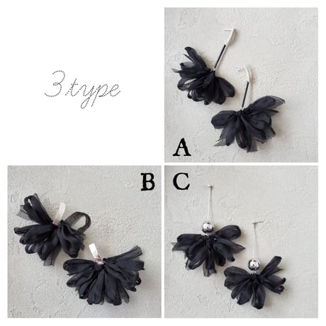 black chiffon