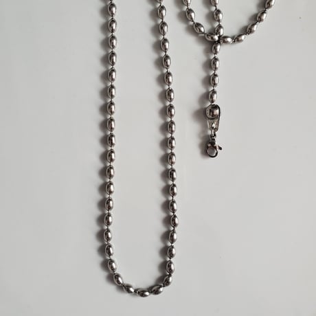 OVAL ballchain necklace -TUBUTUBU-