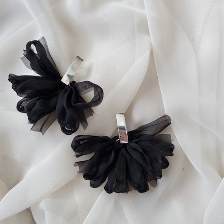 black chiffon