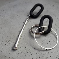 MattBLACK×Silver pierce