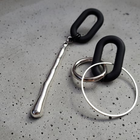 MattBLACK×Silver pierce