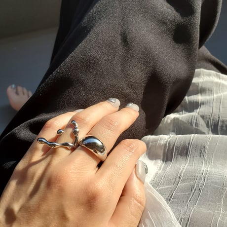 silver925 simple ring