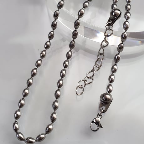 OVAL ballchain necklace -TUBUTUBU-