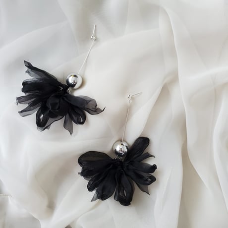 black chiffon