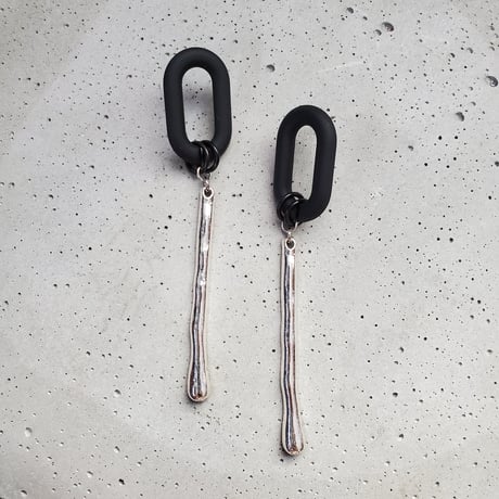 MattBLACK×Silver pierce