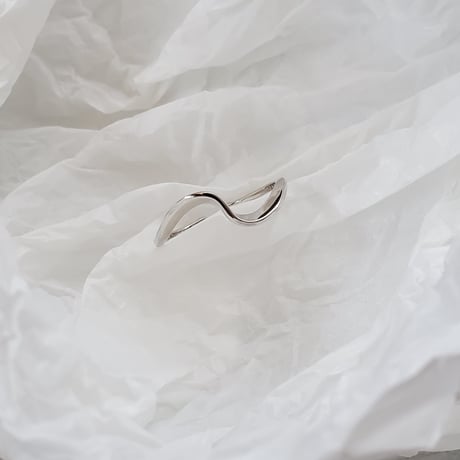silver925 wave ring