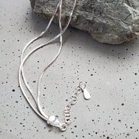 silver snakechain anklet