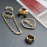 gold chain ear cuff