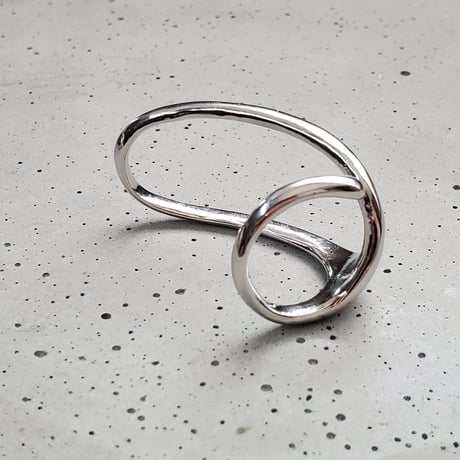 2finger silver ring