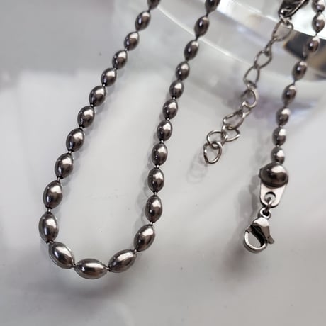 OVAL ballchain necklace -TUBUTUBU-