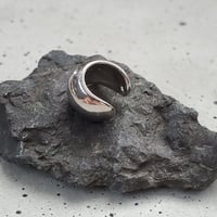 silver ball ear cuff