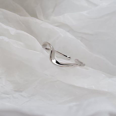 silver925 wave ring