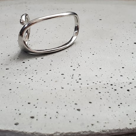 2finger silver ring