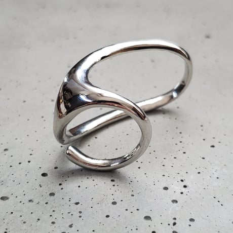 2finger silver ring