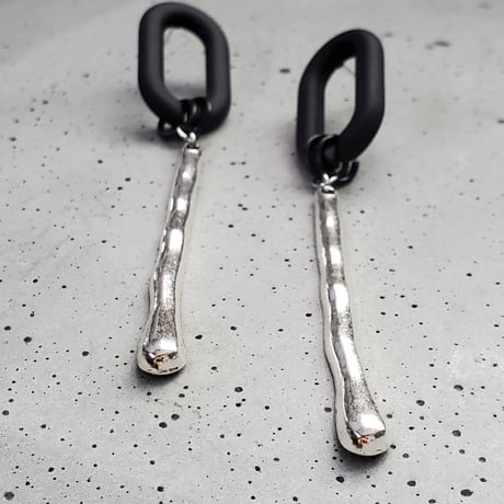 MattBLACK×Silver pierce