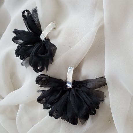 black chiffon