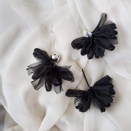 black chiffon