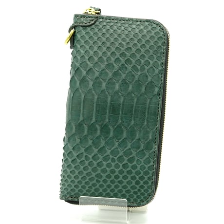 KC,s Wallet Round Zip 4 Matte Python