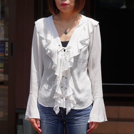 Scully Ruffled Front Blouse