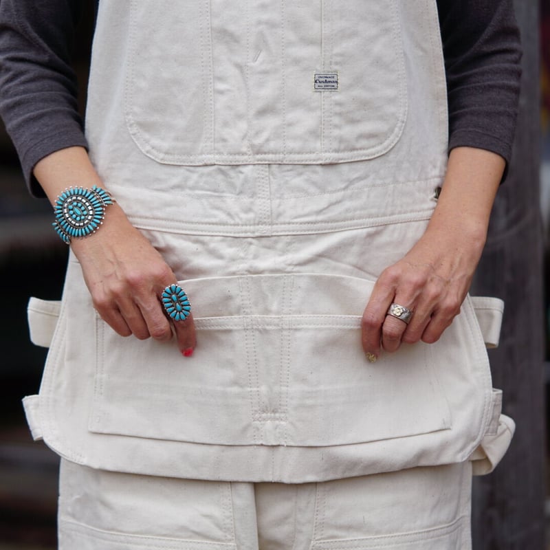 Cushman Double Knee Over All(OFF WHITE DENIM) | Cushman Double Knee Over All(OFF WHITE DENIM) |