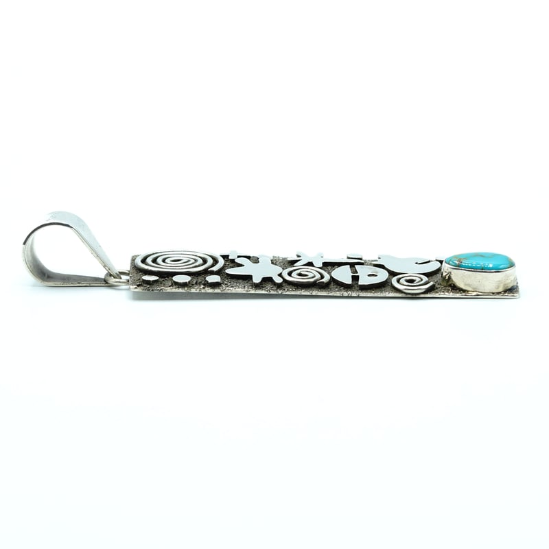 INDIAN JEWELRY ターコイズ ペンダント トップP. Sanchez INDIAN JEWELRY ターコイズ ペンダント トップP. Sanchez
