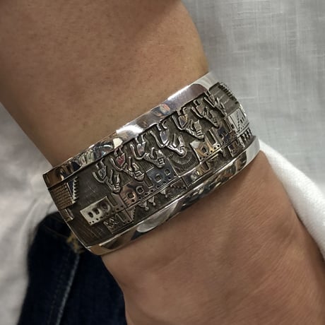 Indian Jewelry HOPI bangle by Watson Honanie