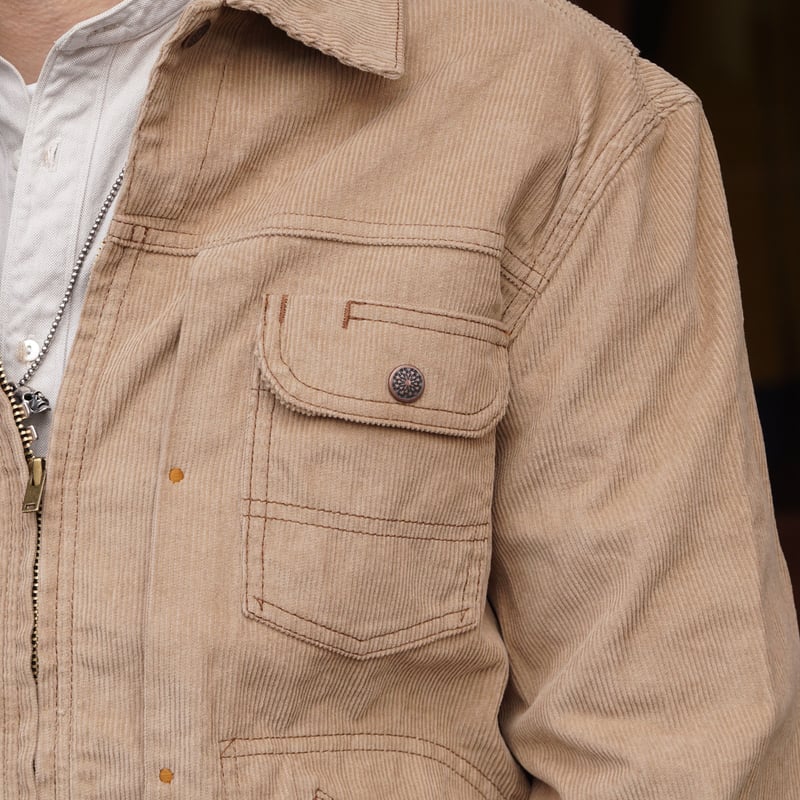 ジャケット・アウター Corduroy Blouson Jacket Fade Washed Padding Corduroy Blouson/フェイド ウォッシュド