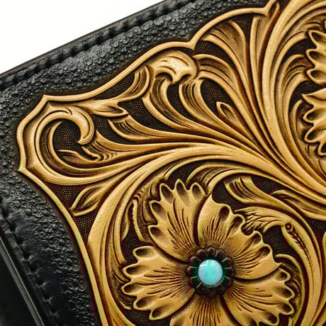 FUNNY SUNSET BILLFOLD Made by Carver Kubo