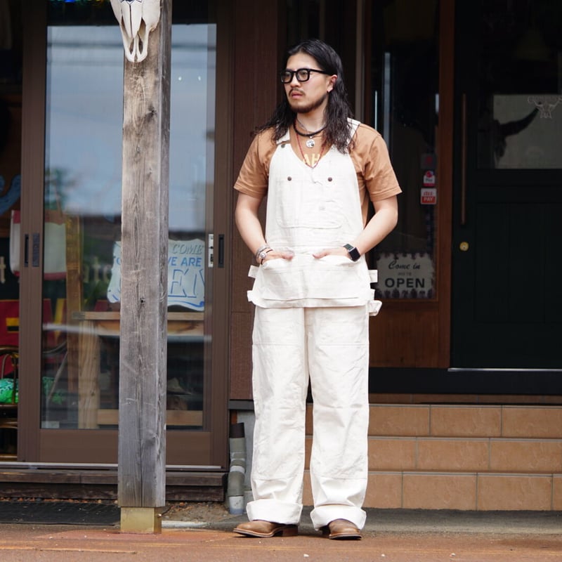 Cushman Double Knee Over All(OFF WHITE DENIM) | Cushman Double Knee Over All(OFF WHITE DENIM) |
