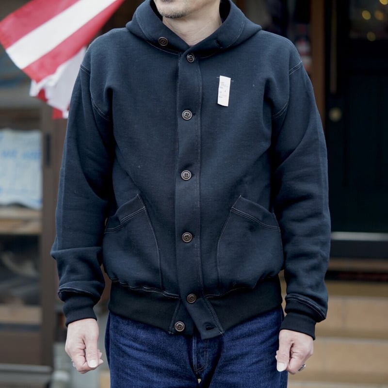 STONE ☆ワッペンロゴ スウェット パーカー ジャケット Cushman Sweat Button Parka | NewDeal