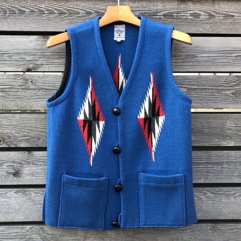 ORTEGA'S CHIMAYO vest with pocket(34.ターコイズ) | N