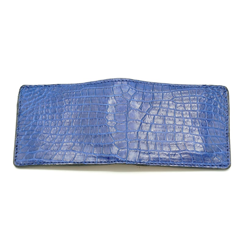 KC,s Billfold Indigo Dyed Crocodile | NewDeal