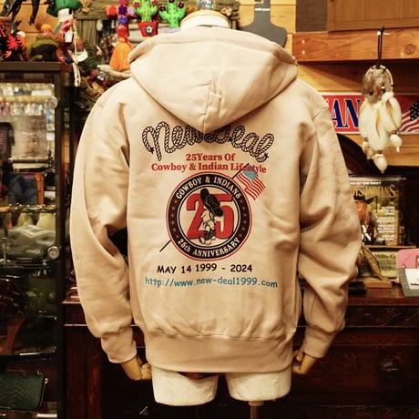 NewDeal Original Zip Up Hoodie 25th Cowboy(Smoky Pink)