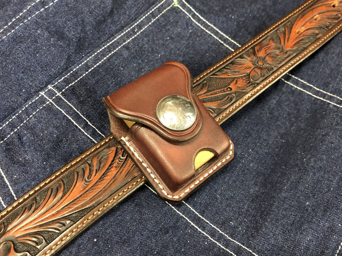 レザーZippoケース ダークブラウン HAROLD'S GEAR ジッポ 革
