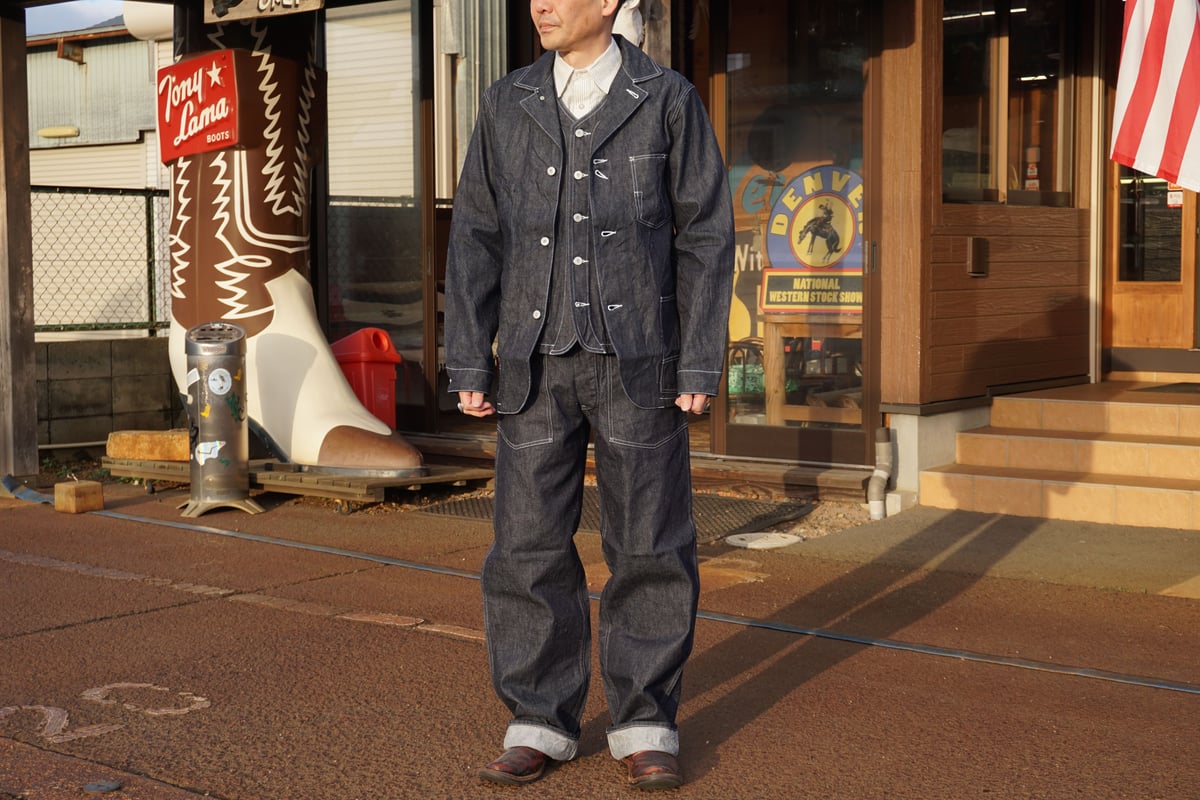 CUSHMAN クッシュマン　カバーオール CUSHMAN クッシュマン 10oz デニムカバーオール メンズ レディース