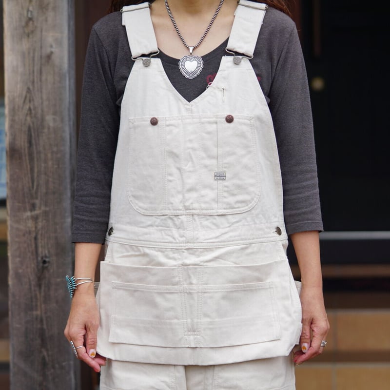 Cushman Double Knee Over All(OFF WHITE DENIM) | Cushman Double Knee Over All(OFF WHITE DENIM) |