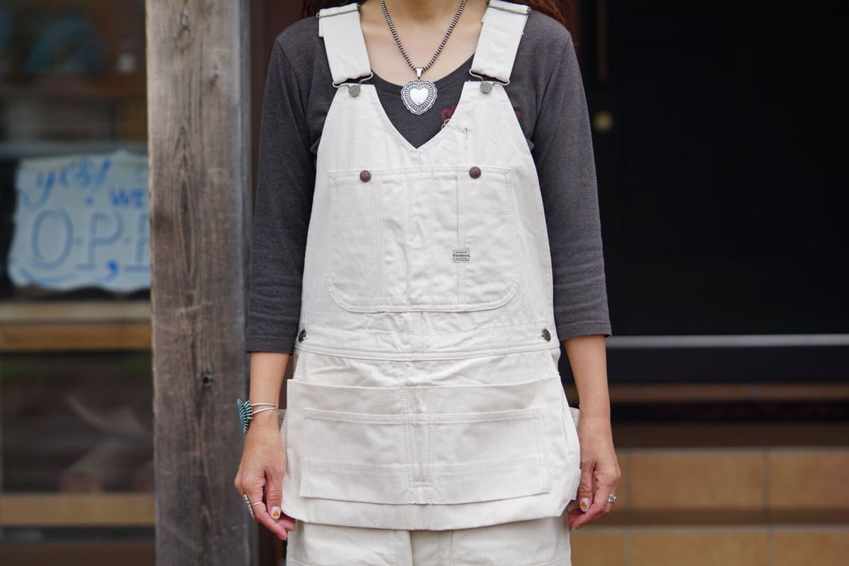 Cushman Double Knee Over All(OFF WHITE DENIM) |