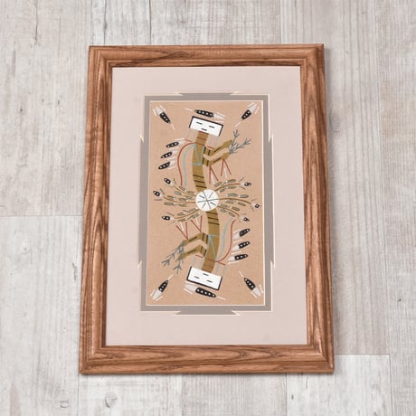 砂絵アート 木製フレーム　USA サンドアート　希少アート作品 砂絵アート 木製フレーム USA サンドアート 希少アート作品