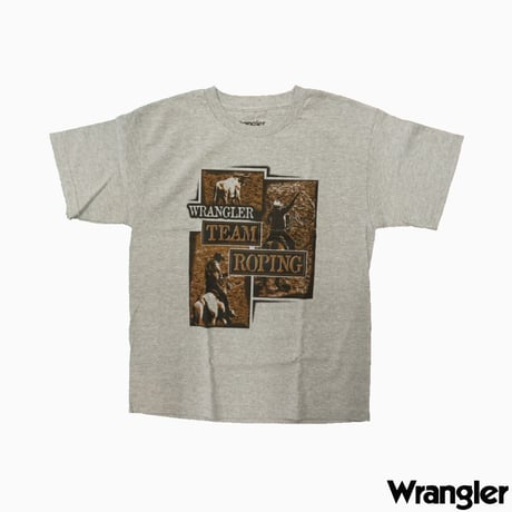 Wrangler TEAM ROPING TEE (グレー) size Boy’s L
