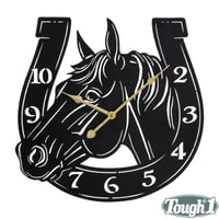 Tough 1 Horse/Horseshoe Wall Clock