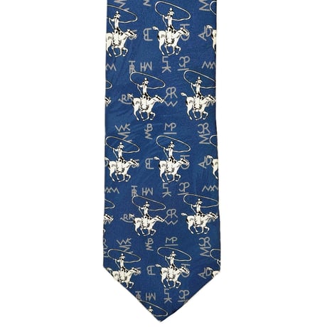 Rockmount Silk Ties Roper&Brands(Navy)