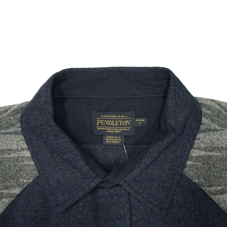 PENDLETON wool shirt(ネイビー) sizeL