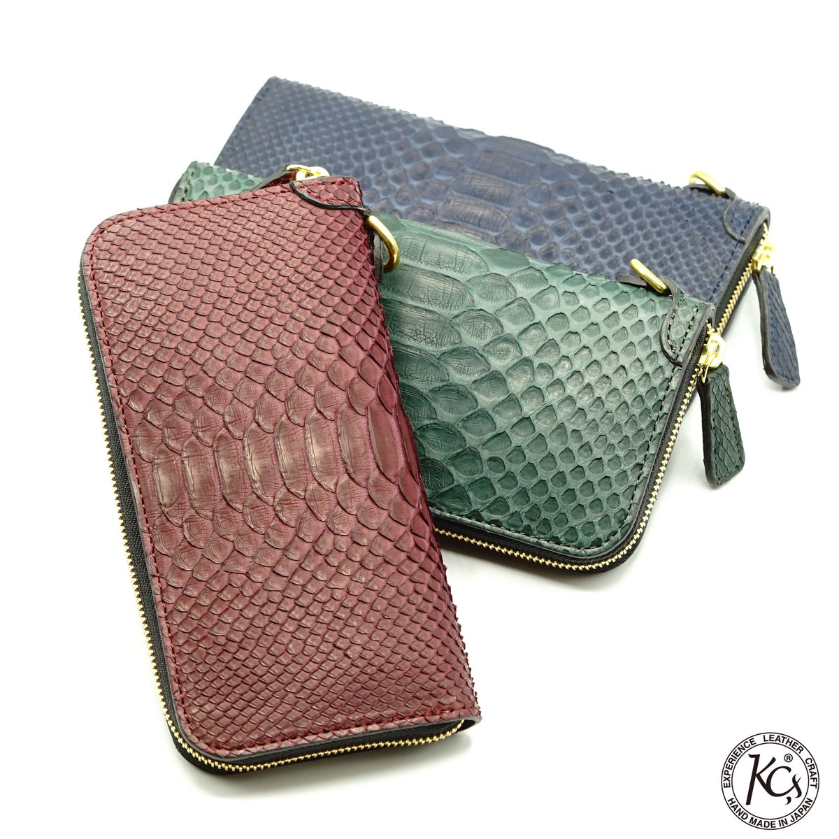 KC,s Wallet Round Zip 4 Matte Python | NewDeal